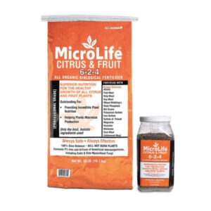Granular organic fertilizer for fruit trees