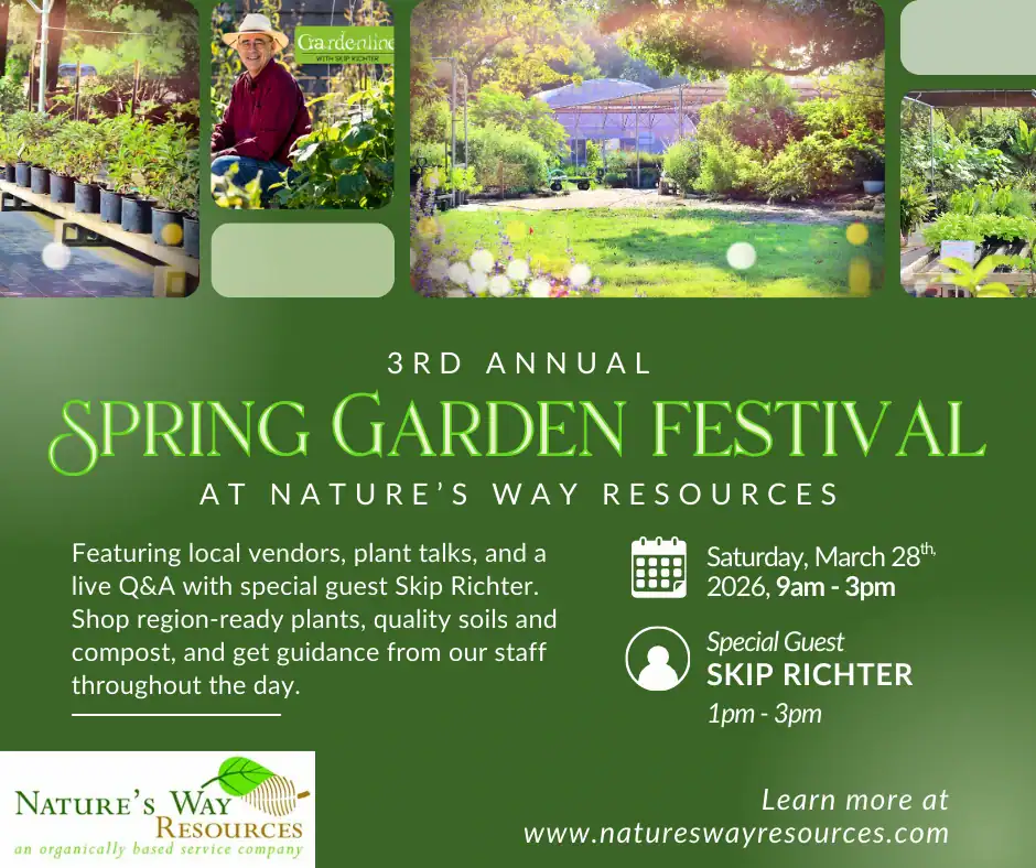 Spring garden festival event announcement.
