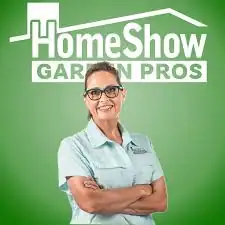 Smiling woman in garden service uniform Sherri Harrah Home Show Garden Pros Plants For All Seasons